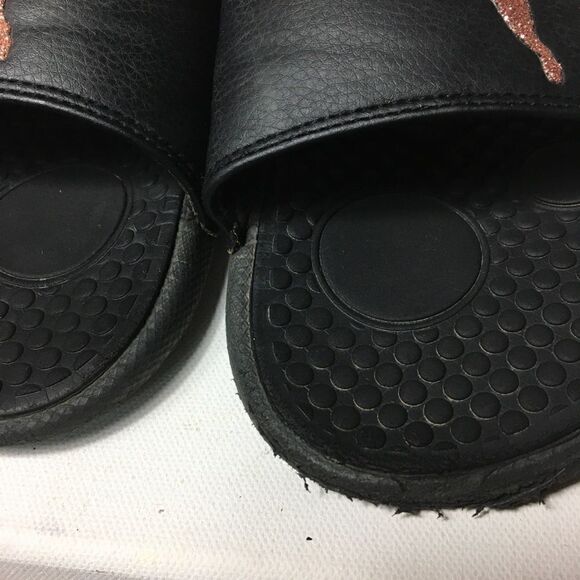 Puma cool cat Rose gold glitter slides sandals SZ8 - Picture 8 of 8